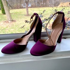 Purple Chunky Heels
